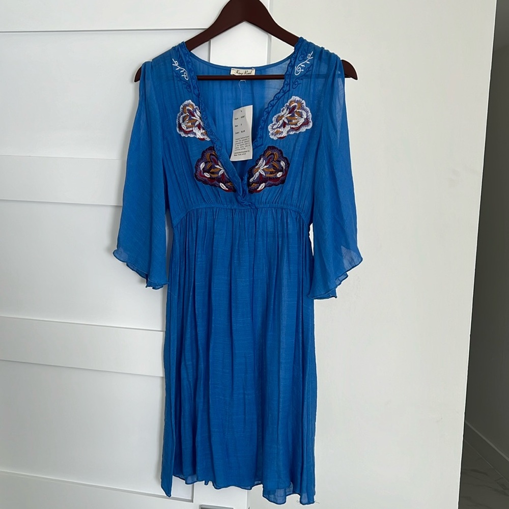 Blue beach dress